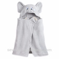 Éléphant léger 100% bambou bébé serviette à capuchon super pelucheux premium bébé serviette de bain